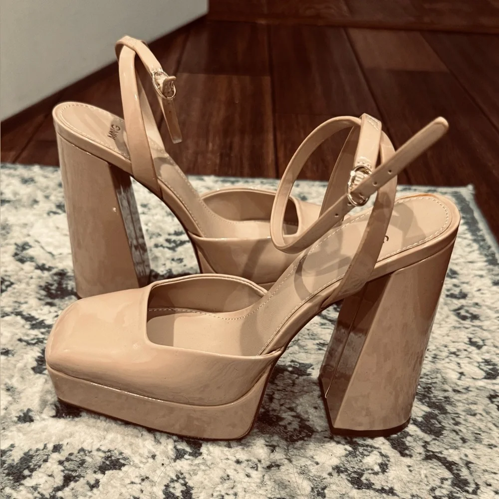 MANGO MNG BLOCK HEEL SHOE